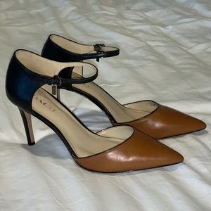Coach Strappy Two Tone Heels